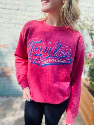 Taylor Swift 2024 Red Pullover