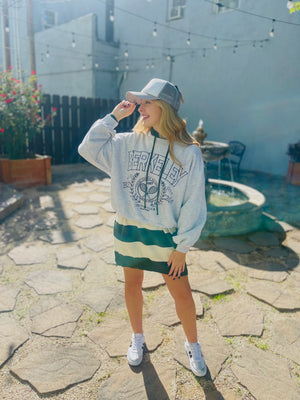 Heather Grey Embroidered Tennis Club Sweatshirt