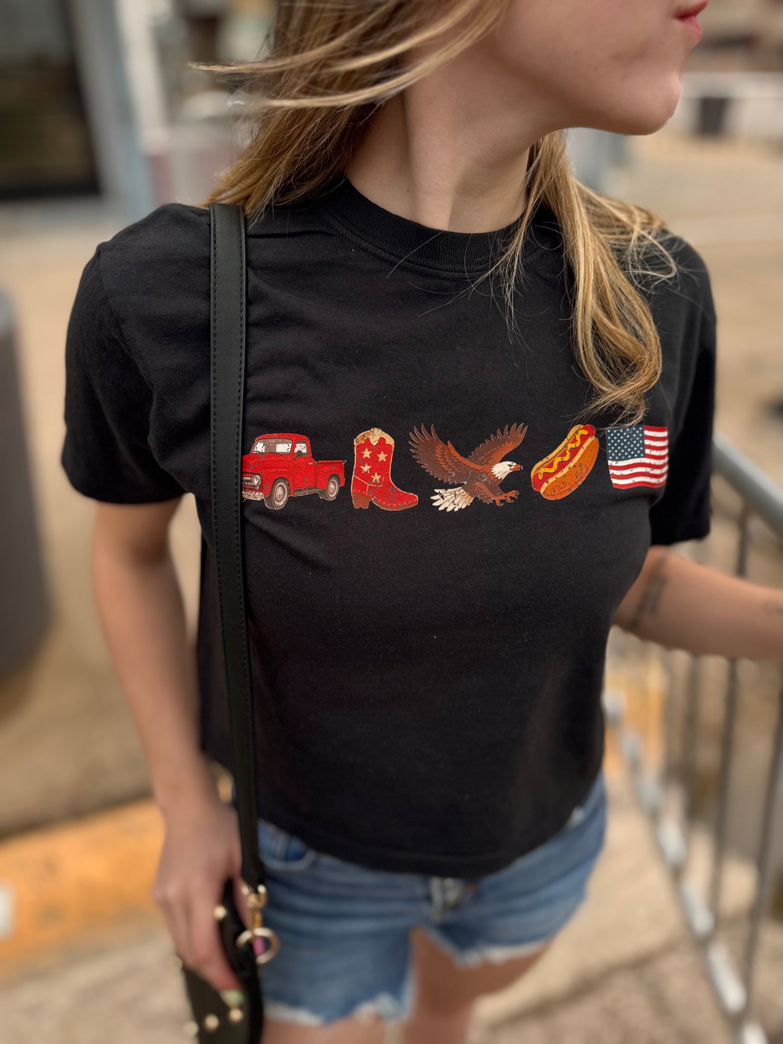 'Merica Things Cropped Tee