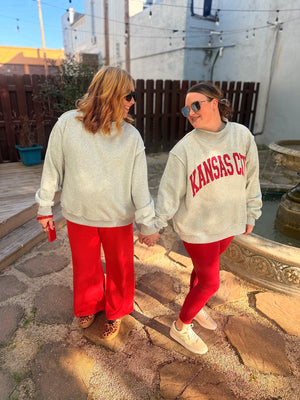 Grey Kansas City Mock Neck Reversible Sweatshirt