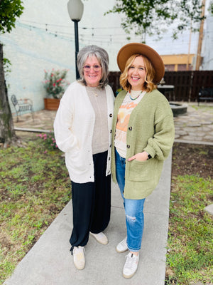 Fuzzy Chenille Cardigan