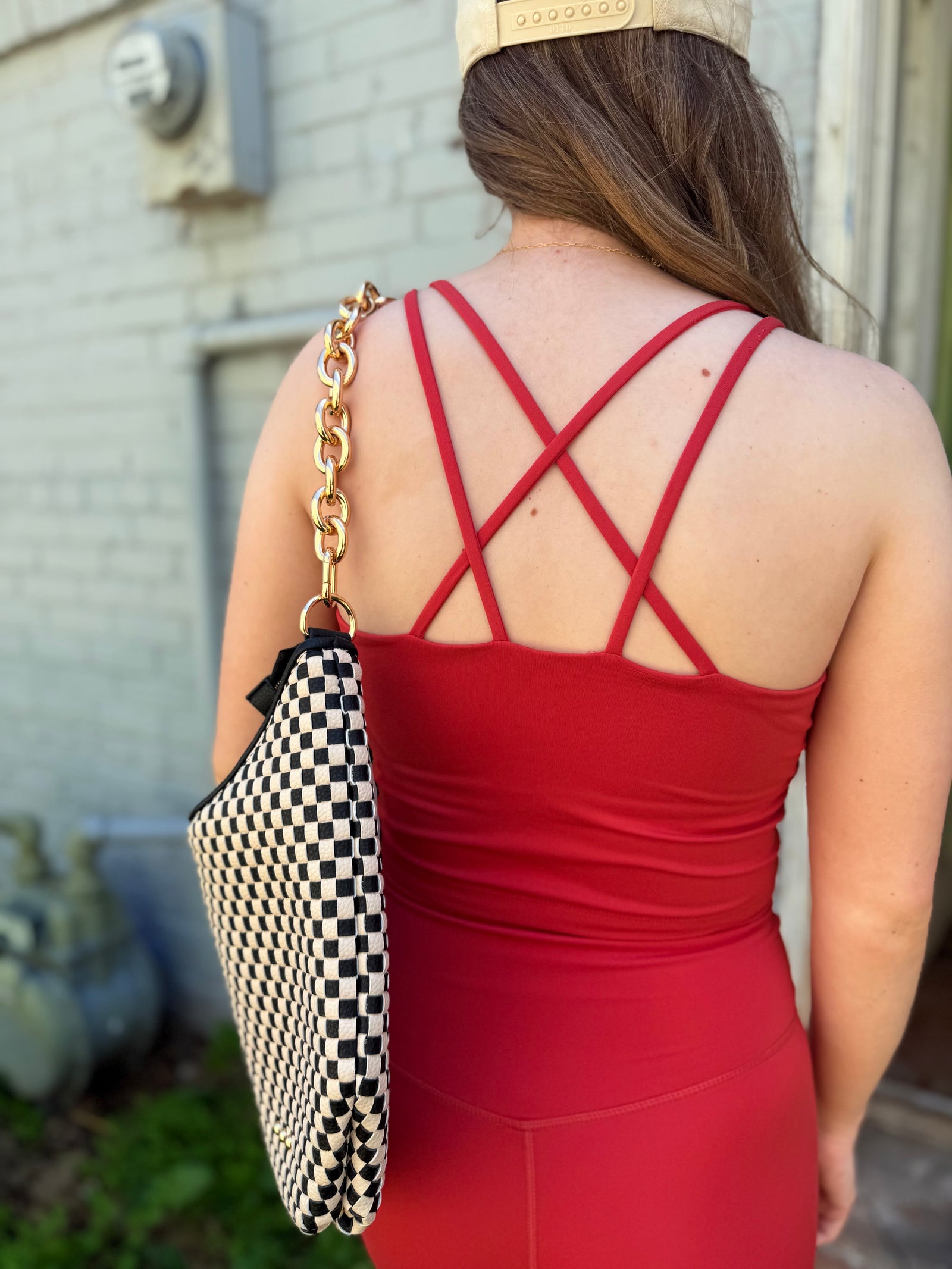 Mono B Blushed Brick Venice Cloud Criss Cross Bra