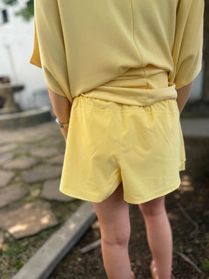 Mono B Yellow Glow Breeze Flutter Shorts