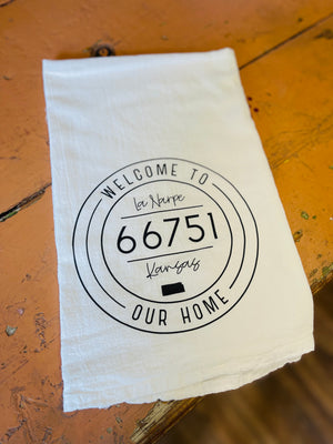 Welcome to our Home Tea Towel