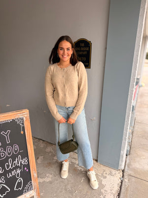 Oatmeal Soft Knit Cardigan