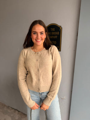 Oatmeal Soft Knit Cardigan