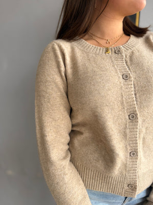 Oatmeal Soft Knit Cardigan