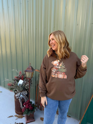 Classic Brown Bear Holiday Sweatshirt