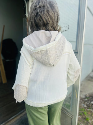 Hooded Patchwork Jacket