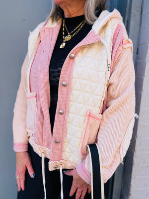 Hooded Patchwork Jacket