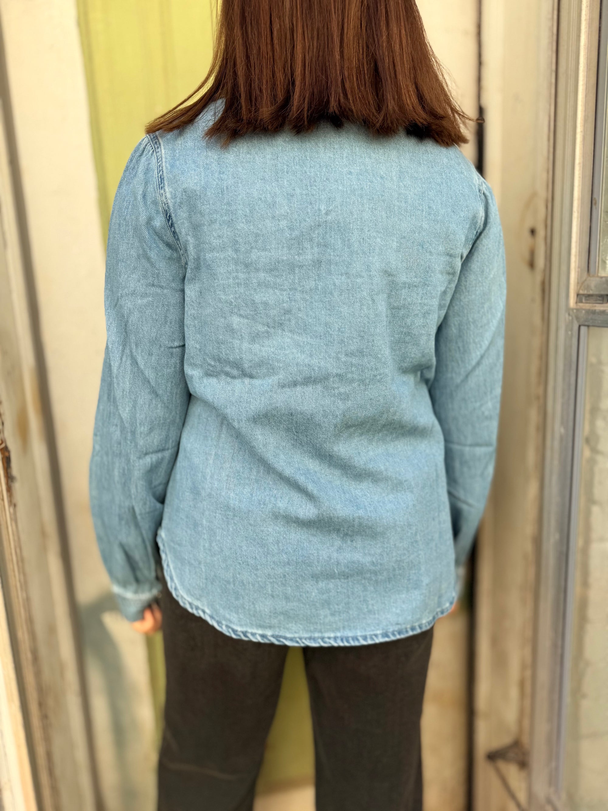 Risen Light Wash Denim Shirt