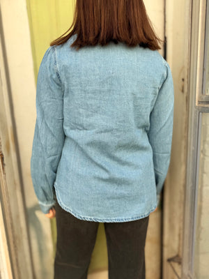 Risen Light Wash Denim Shirt