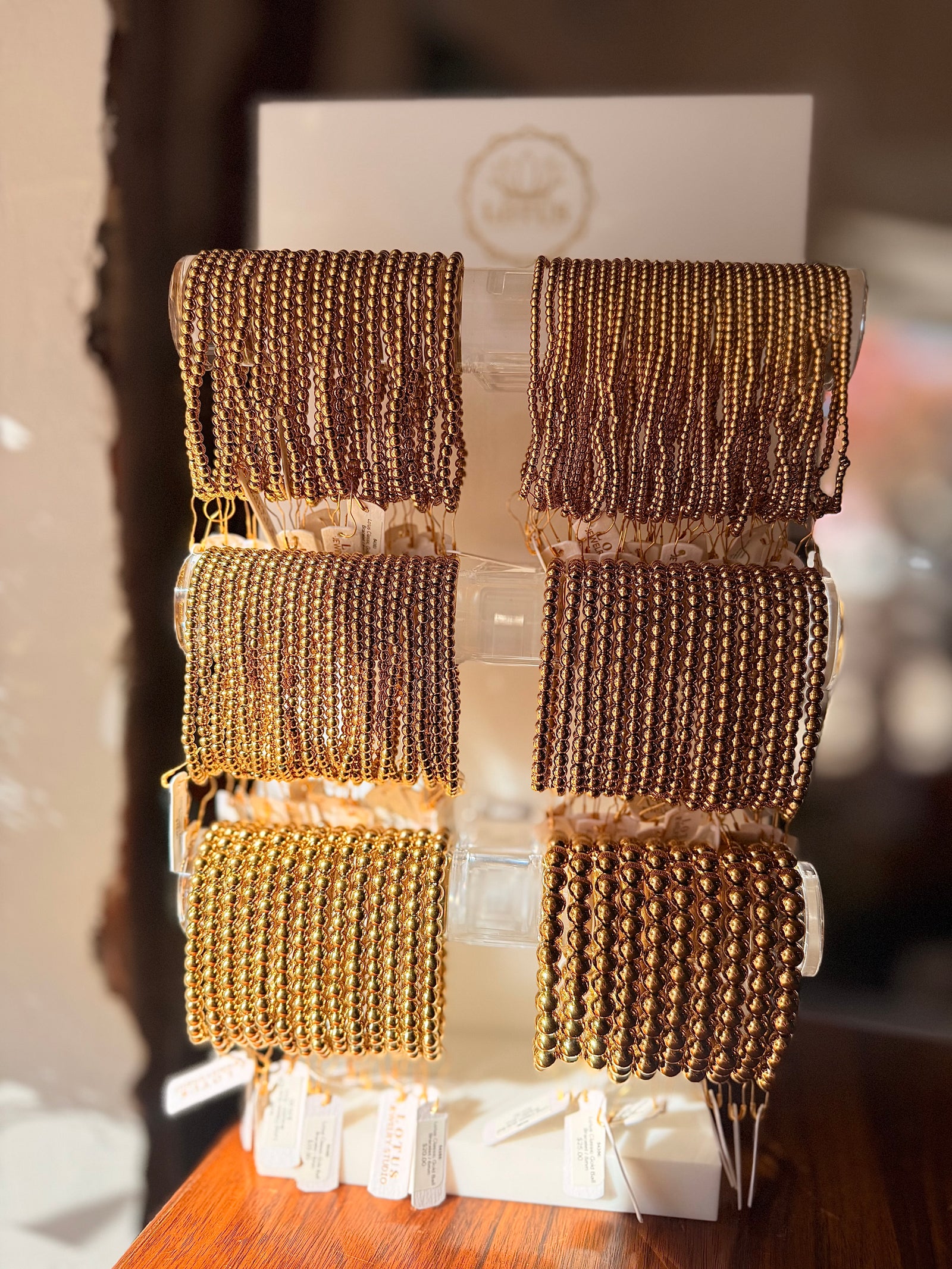 Lotus Classic Gold Ball Bracelet