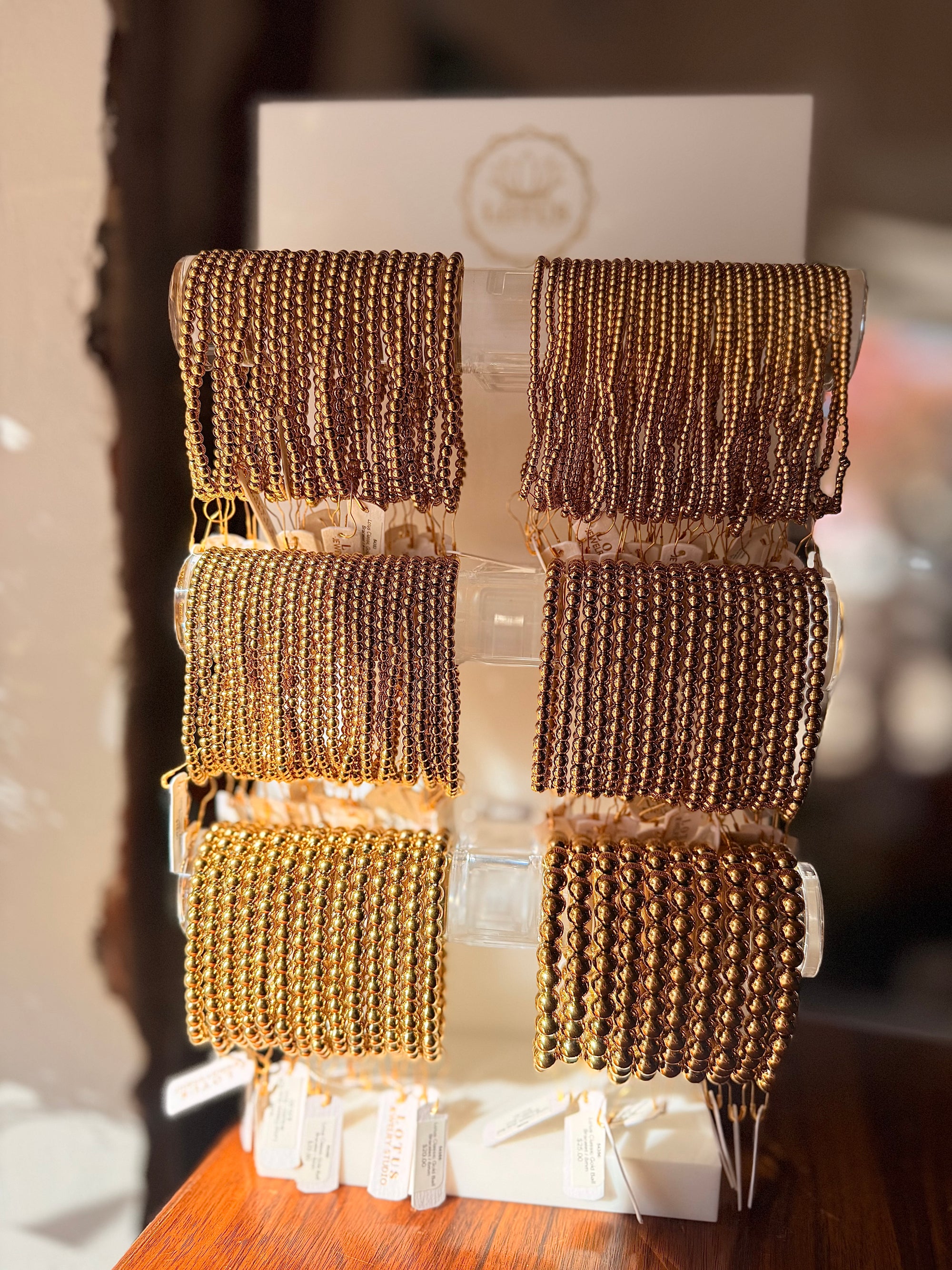 Lotus Classic Gold Ball Bracelet