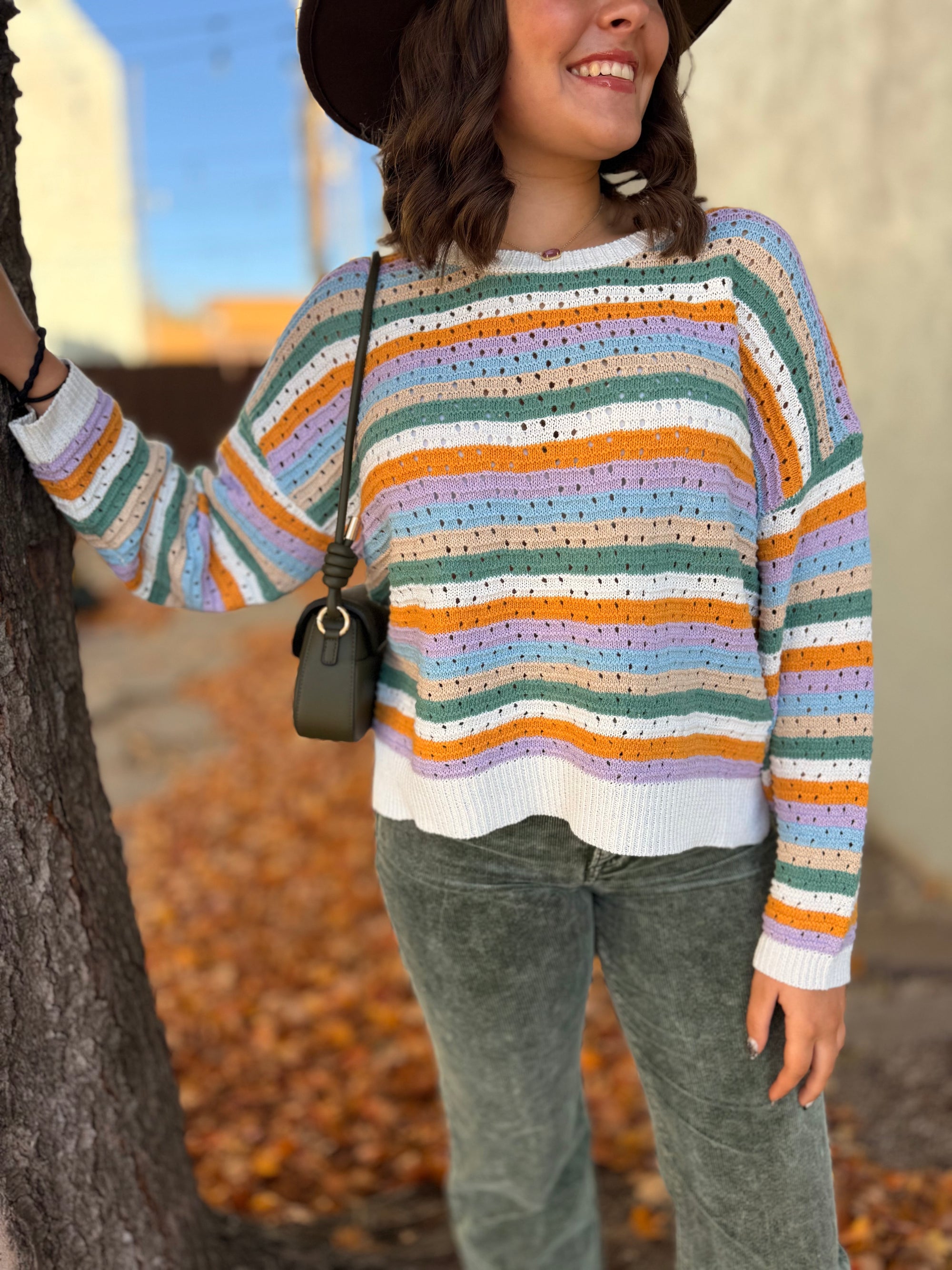 Multi Striped Knit Sweater