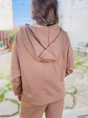 Mocha Knit Loungewear Pullover