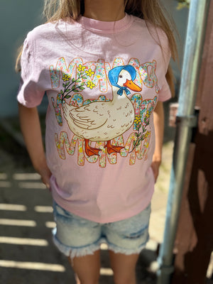 Floral Mama Goose Graphic Tee