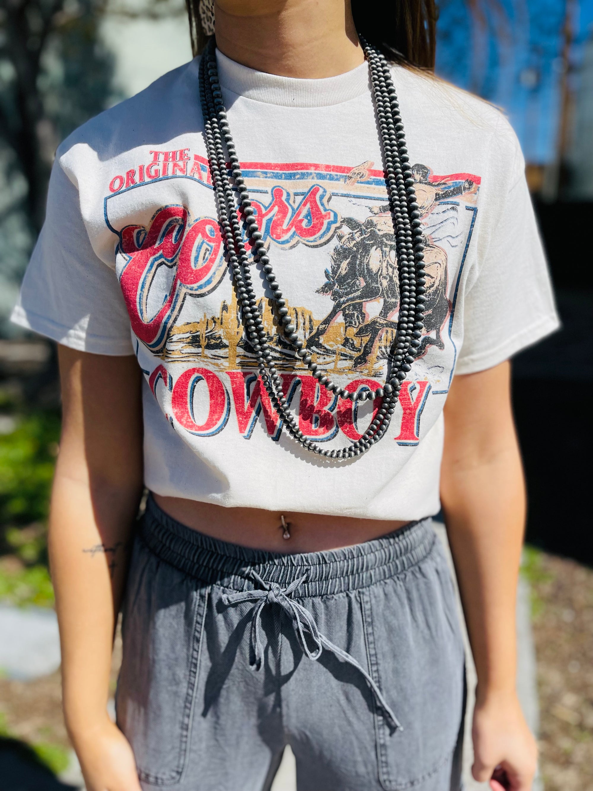 Coors Cowboy Oversized Graphic Tee