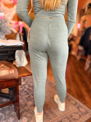 Mono B Grey Brushed Joggers