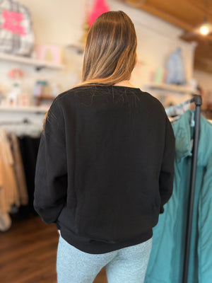 Mono B Black Fleece Sweatshirt