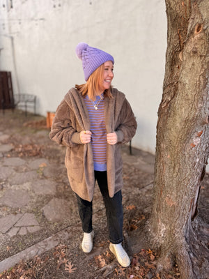 Fur Open Oversized Jacket