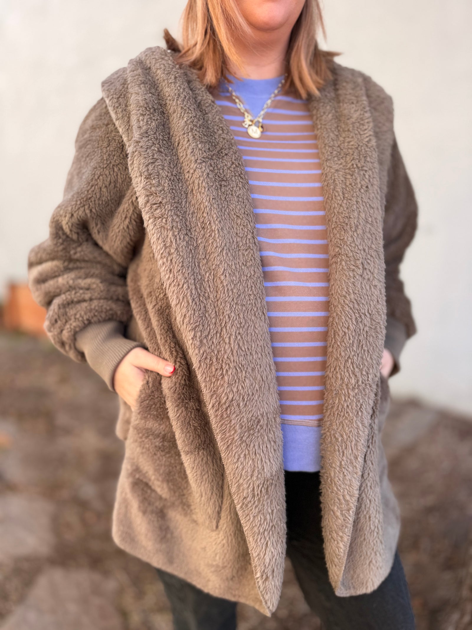 Fur Open Oversized Jacket