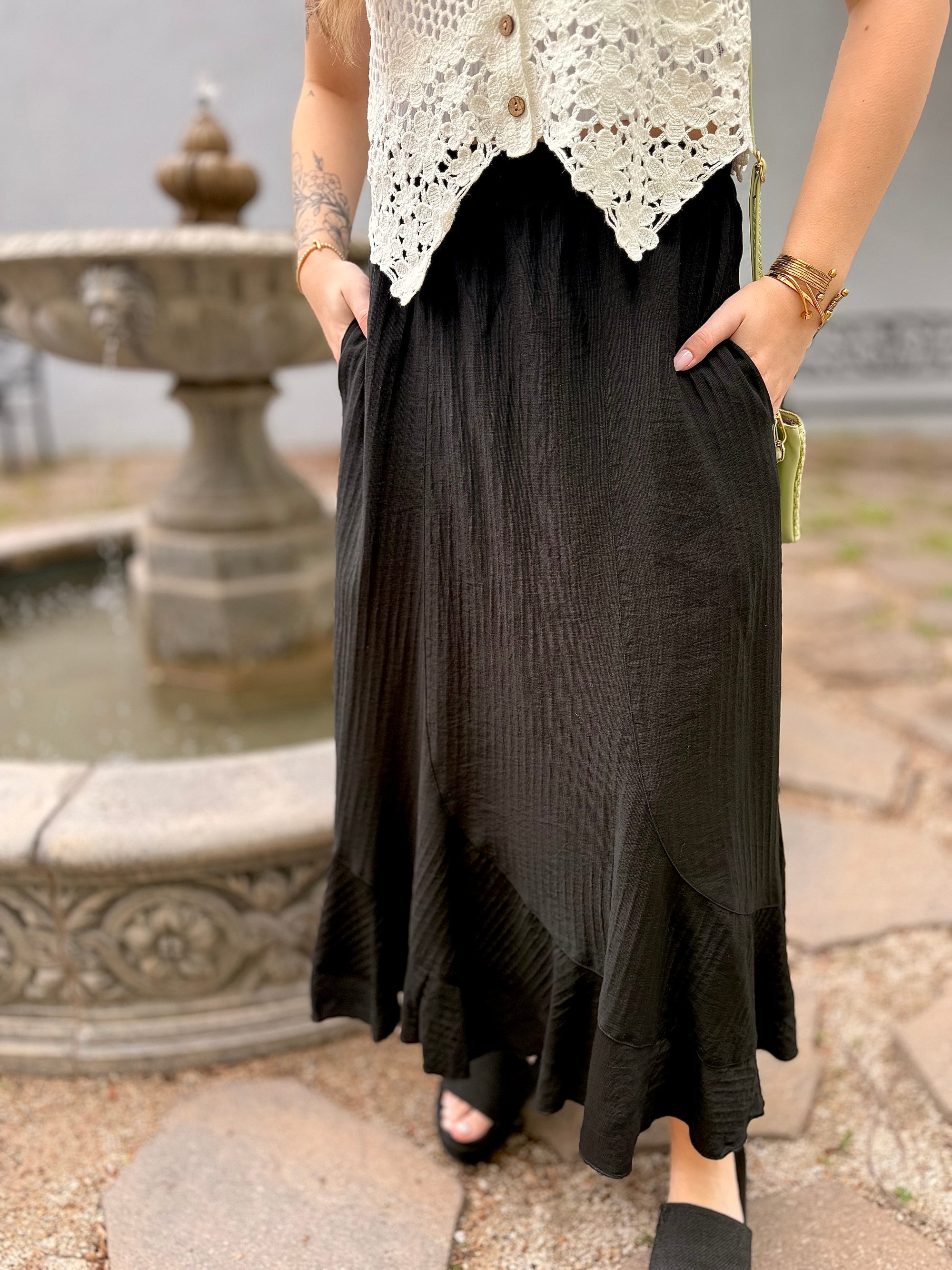 Black  Maxi Skirt