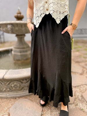 Black  Maxi Skirt