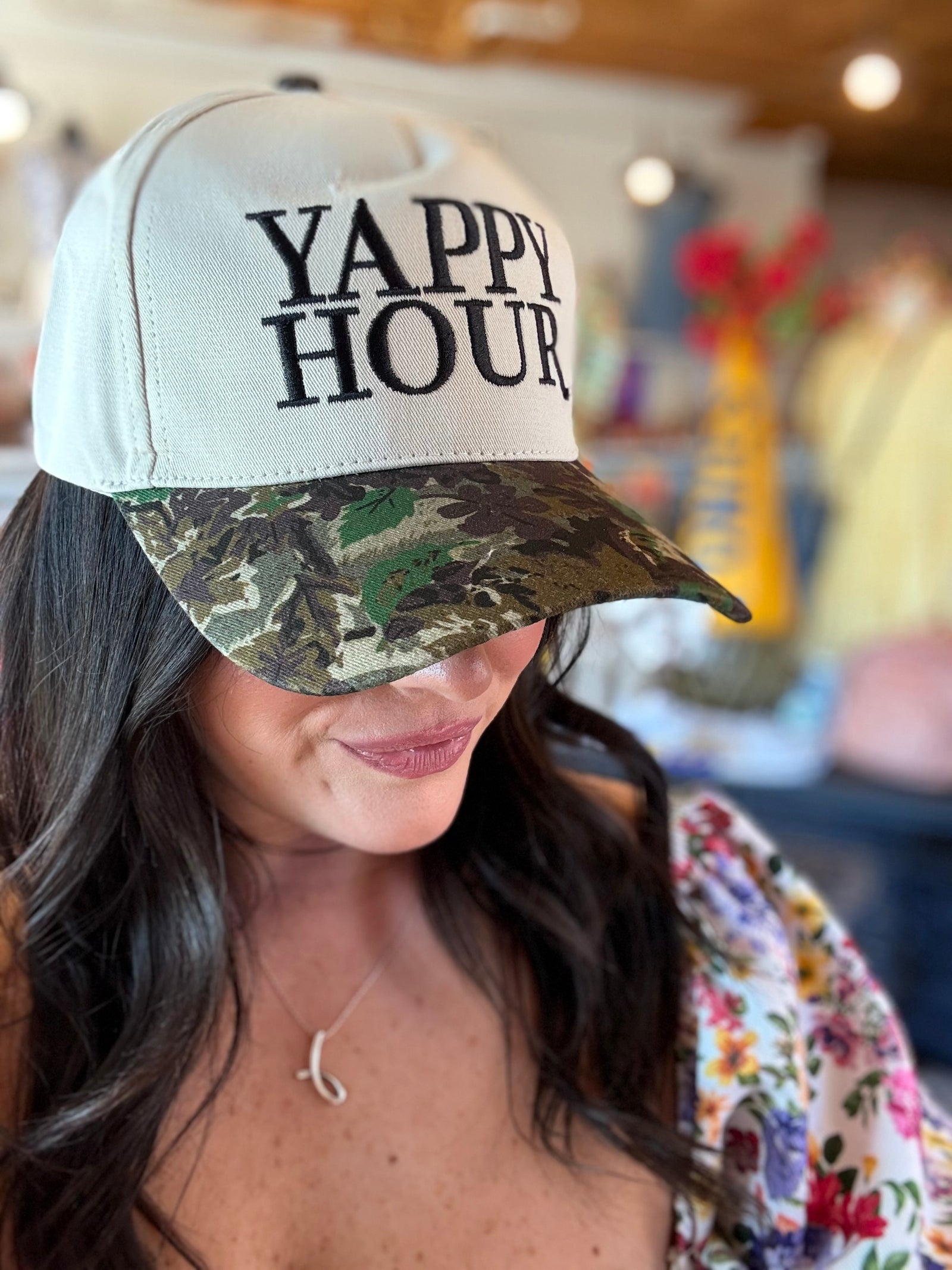 Yappy Hour Camo Cotton Hat