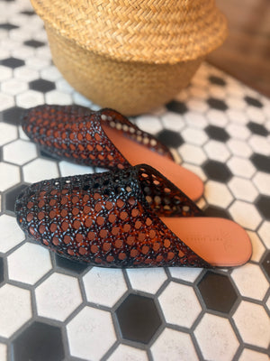 Salt Sisters Goldie Tortoise Jelly Mule