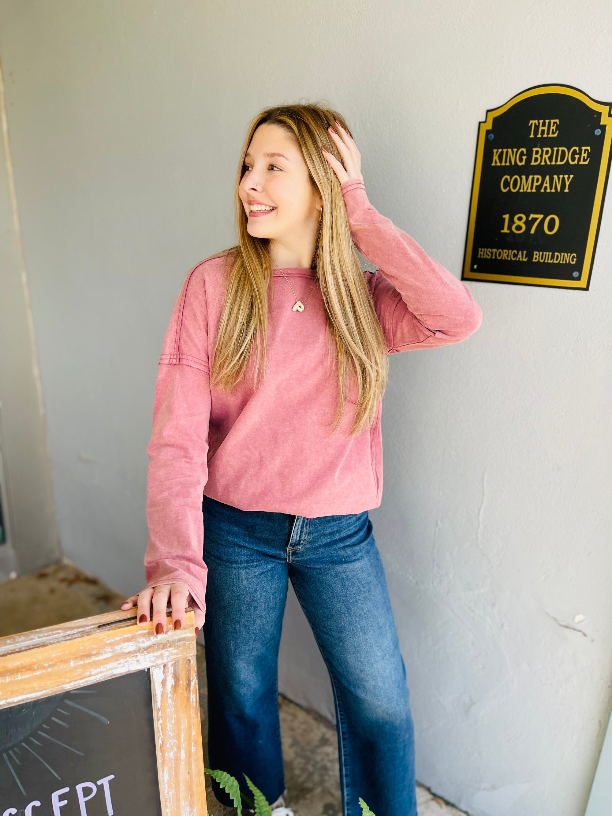 Doorbuster Mineral Wash Long Sleeve