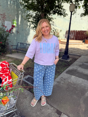Sewn and Seen Denim Polka Dot Barrels