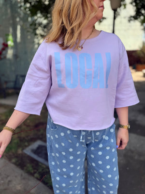 Lavender LOCAL Graphic Top