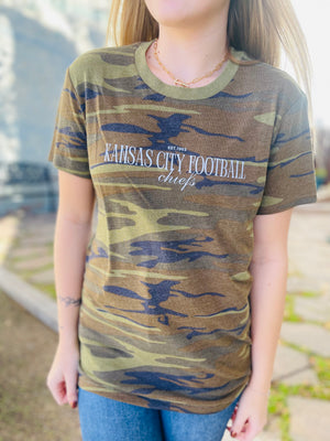 Kansas City Football Camo T-Shirt