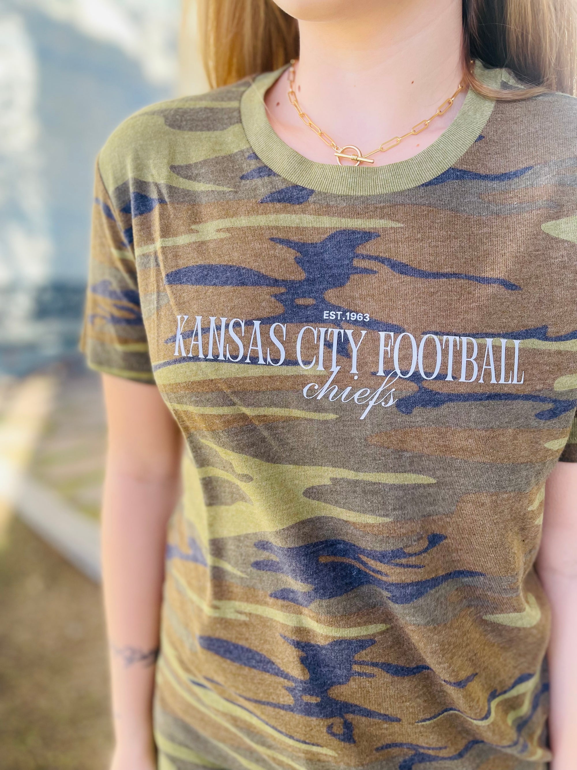 Kansas City Football Camo T-Shirt