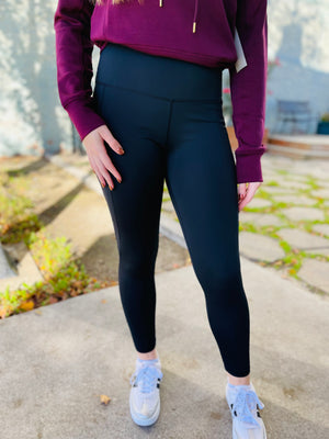 Black Essential High Waist Leggings