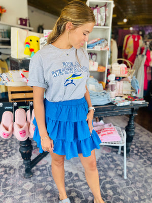 Royal Ruffle Tiered Mini Skirt