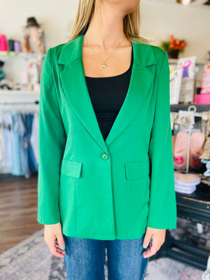Classic Single Button Blazer