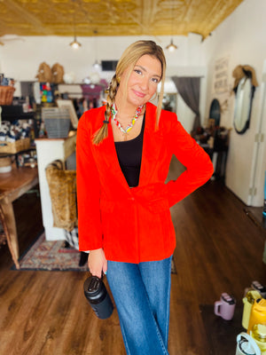 Classic Single Button Blazer
