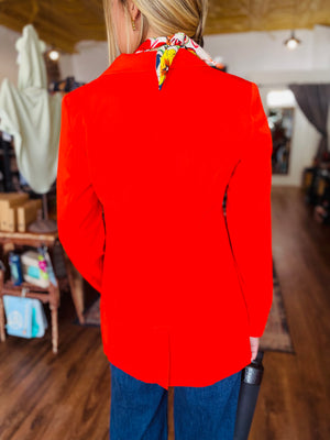 Classic Single Button Blazer