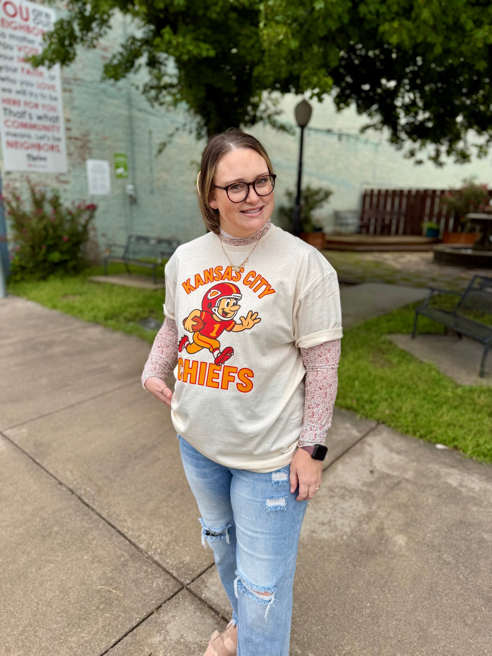 Cream Vintage KC T-Shirt