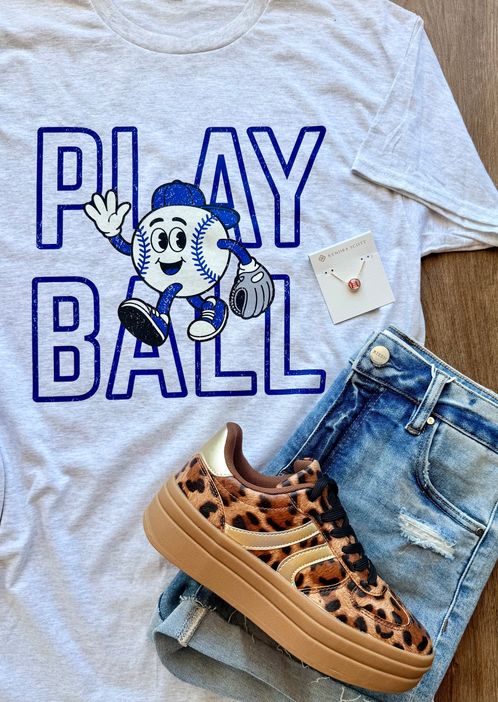 Play Ball Ash Gray Tee