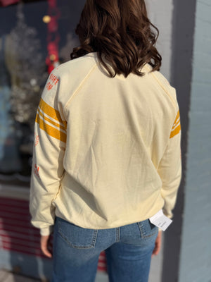 Cream Lucky Charm Printed Sweatshirt