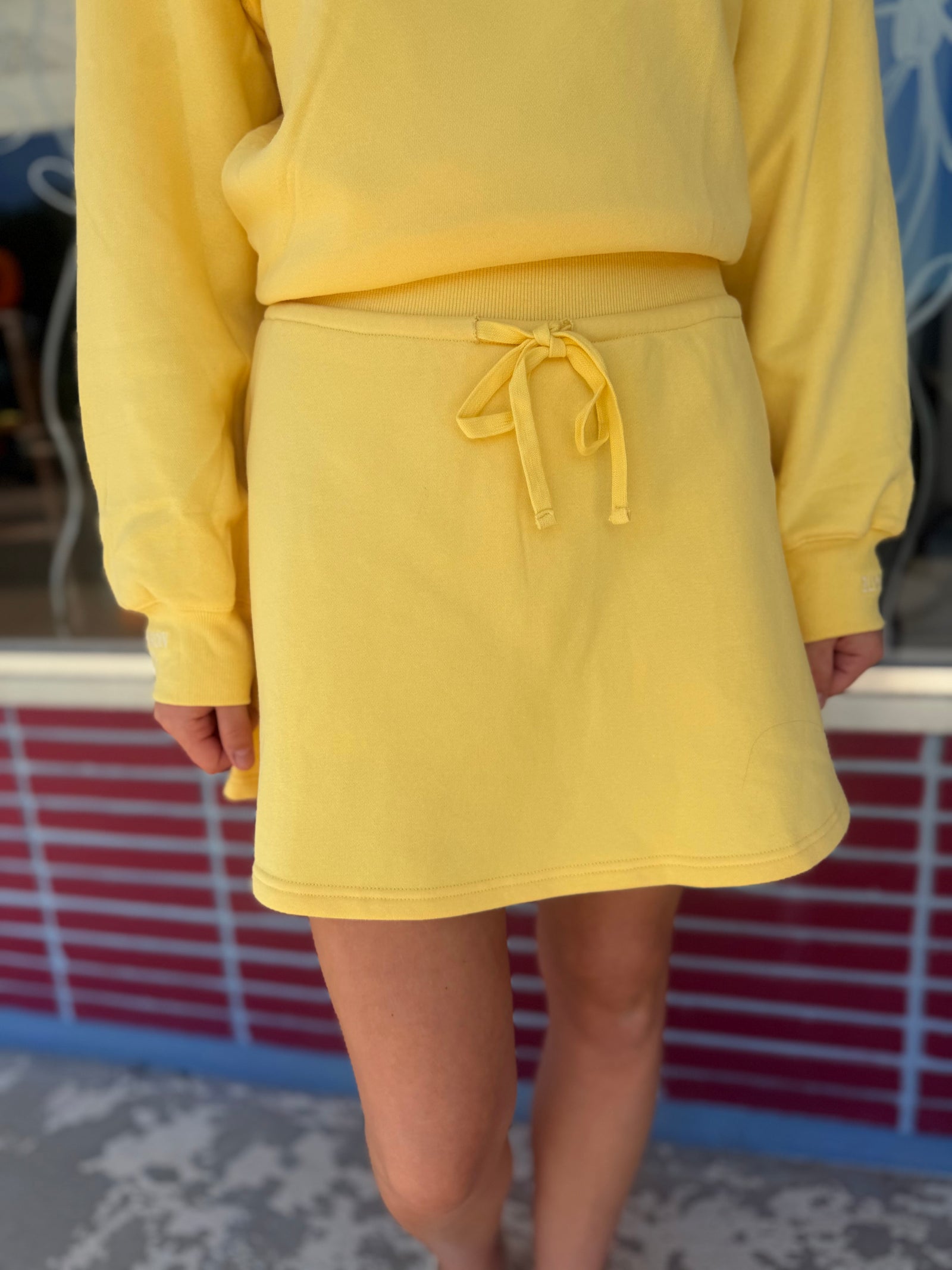 Umgee Lemon Everfleece Waistband Skort