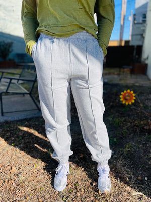 Doorbuster High Waisted Pintuck Sweat Pants