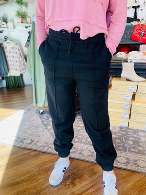 Doorbuster High Waisted Pintuck Sweat Pants