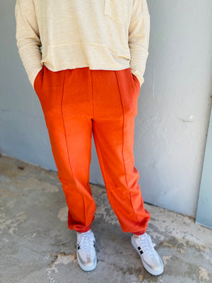 Doorbuster High Waisted Pintuck Sweat Pants