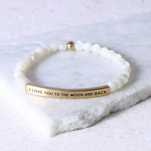 The Inspiration Co Bracelet "I Love You to The Moon and Back"