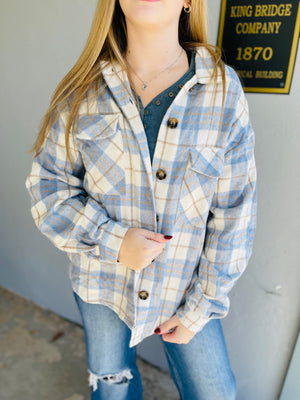 Basic Plaid Jacket