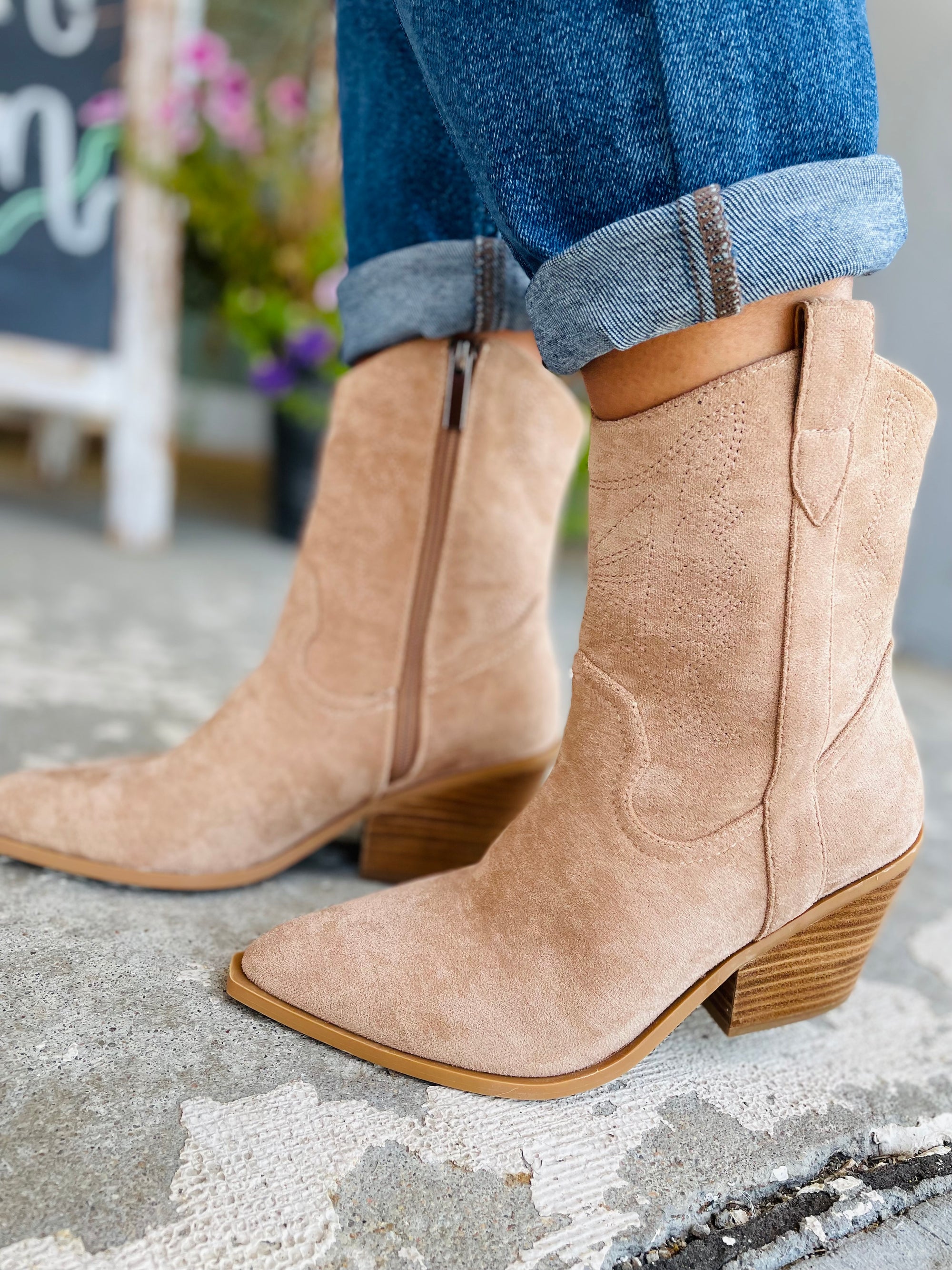 Corkys Camel Suede Rowdy Boots